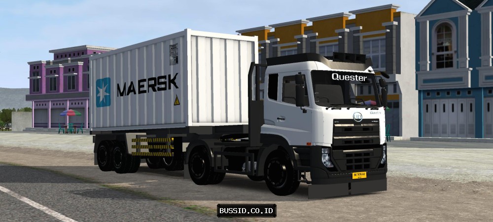 UD Quester Trailer Kontainer 20FT